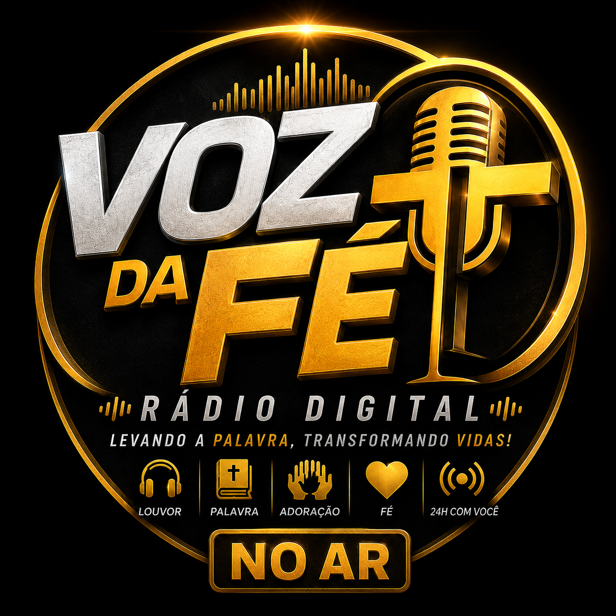 Logo oficial da Rádio Voz da Fé — Rádio Digital